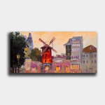Reprodukcija ant drobės Mulen Ružas, 50x120 cm
