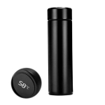 Termo puodelis su termometru, 500 ml, juodas
