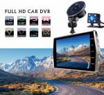 V5 automobilio kamera su dvigubu objektyvu ir HD ekranu