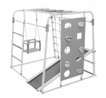 Pastatomas sporto kompleksas vaikams Start baby-2 balta-pilka, iki 80 kg, Balta-pilka