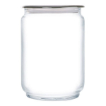 Indas su pilku dangteliu Luminarc Plano, 1 l