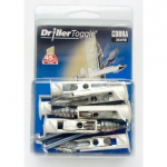 Tvirtas gipso kartono sienos inkaras M5 Cobra DrillerToggle, 75 mm varžtas, 6 paketai