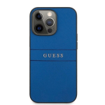 Guess PU Leather Saffiano Case, skirtas iPhone 13 Pro Max, mėlynas