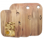 3 Pjaustymo lentelės daržovėms, žuviai, mėsai 20x30x4,5 cm