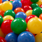 Plastikiniai kamuoliukai baseinui KiddyMoon, 100 vienetų &empty; 7cm