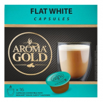 Kavos kapsulės Aroma Gold Flat White, 187.2g