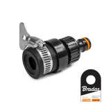 Jungtis čiaupui 13-15 mm Bradas BLACK LINE su sąvarža