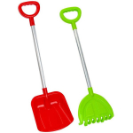 Vaiki&scaron;kas grėblys ir kastuvas aliuminiu kotu