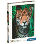 Dėlionė 500 detalių Clementoni - jaguaras džiunglėse