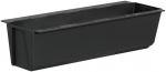 Puodas 37x10x10cm padėklams, euro paletėms ar tvoroms Easy + tvirtinimo rankenos, antracito spalvos