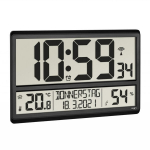 Skaitmeninis XL radijo bangomis valdomas laikrodis su kambario klimatu 60.4520