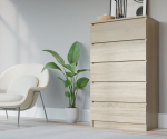 Komoda 3xEliving DEMI su 5 stalčiais, 70 cm, spalva: Sonomos ąžuolas