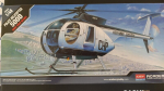 Klijuojamas Modelis Academy 12249 HUGHES 500D POLICE HELICOPTER 1/48