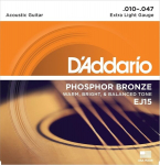 Stygos akustinei gitarai Daddario EJ15 .010