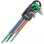 Torx raktai extra ilgi spalvaT10-T50 rinkinys 9vnt., S2