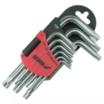 Torx raktai trumpi T10-T50 rinkinys 9vnt., CRV