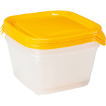 Maisto dubenėlių rinkinys 3gb kvadratinis 3x1,2L Fresh&Go geltonas