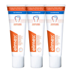 Balinanti dantų pasta Caries Protection Whitening, 3 x 75 ml
