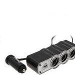 Skirstytuvas 3 lizdų 12V USB