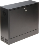 Spinta vaizdo registratoriui, kabinama CCTV DVR RACK 19" 3U 180 mm, juoda