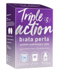 Dantų balinimo rinkinys Biala Perla Triple Action: gelis, 50 ml + skalavimo skystis, 100 ml + dantų pasta, 30 ml