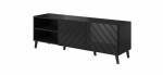 TV staliukas Cama Meble Abeto, 150x42x52 cm, juodas