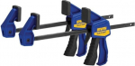 Spaustuvai - IRWIN - 2 vnt. rinkinys - Spaudimas 115 mm - Atstumas 80-200 mm - Pistoletinė rankena