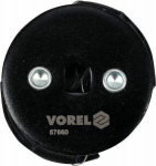 Vorel Reguliuojamas alyvos filtro raktas 57660, 64-80mm, anglinis plienas, 3/8" (9.5mm), juodas pavir&scaron;ius