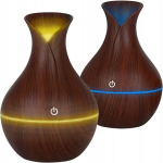 Oro drėkintuvas ir aromatų difuzorius, difuzorius, medinis su LED ap&scaron;vietimu