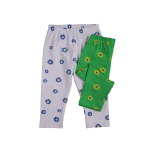 Tamprės 3/4 mergaitėms, baltos ir žalios spalvos su margaret, Tup Tup