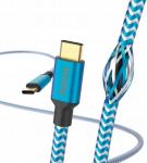 Hama Reflected 2x Usb-c kabel, 1.5m, mėlynas