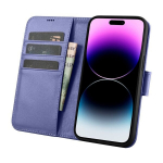 Daugiafunkcinis odinis dėklas su Anti-RFID iPhone 14 Pro, &scaron;viesiai violetinis
