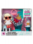 LOL House of Surprise - Series 6 - VACAY LOUNGE - baldai + lėlė