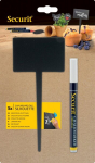 Įsmeigiamos kortelės Securit, su baltos spalvos kreidiniu markeriu, 5 vnt.
