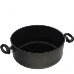Tro&scaron;kinių puodas AMT Gastroguss AMT828 28cm lietas aliuminis juodas