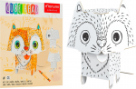 3D cat coloring book