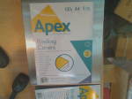 Fellowes Apex A4 mėlynos odinės imitacijos vir&scaron;eliai, 100 vnt.