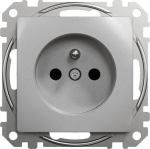 Schneider Electric sedna Design & Elements SDD113012 elektros rozetė, 16A, 2P+E, sidabrinė