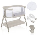 Lionelo Luna Beige Sand Lovytė kartu miegantiems, smėlio spalvos