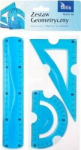 Geometrinis rinkinys: liniuotė, kampainis, stačiakampis