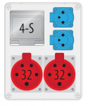 R-BOX 240 2x230V 2x32A/5P 4S skirstomasis įrenginys - B.1703