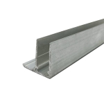 Užbaigimo profilis F, aliuminis, 10 mm, po 6,32 m