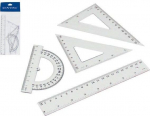 Geometrijos rinkinys 4 elementai 20cm - Starpak