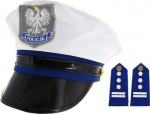 Policininko kepurė su antpečiais