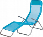 Paplūdimio gultas Greenmill Fidji mėlynas audinys, 2 padėtys