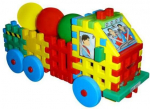 Statybiniai blokeliai Sunkvežimis su kamuoliukais - Macyszyn Toys