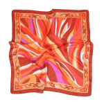 100% Mulberry &scaron;ilko skarelė moterims Orange Wave