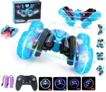 RC triukinis automobilis su LED ap&scaron;vietimu ir 3D teksto projektoriumi Tornado Stunt Car