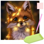 Deimantinis paveikslas Malatec Lapė, 30 x 30 cm