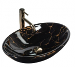 Pastatomas praustuvas REA PAMELA MARBLE SHINY 53x33x15